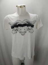 Articolo e3026 t-shirt uomo Marcelo Burlon bianca, taglia M, ascelle 50cm, spall