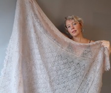 Scialle piumino angora colore