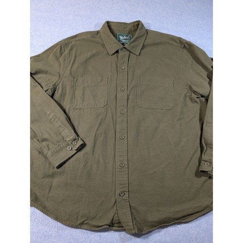 Camicia uomo woolrich green - camicia,