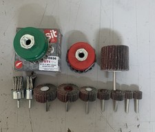 SPAZZOLE ACCIAIO FRESE CILINDRI ABRASIVI DI CARTA VETRATA CON GAMBO PER TRAPANO