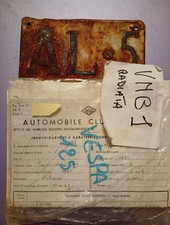 Targa + Visura Vespa 125 Del