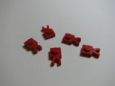 Lego 5 x red Plate, Modified