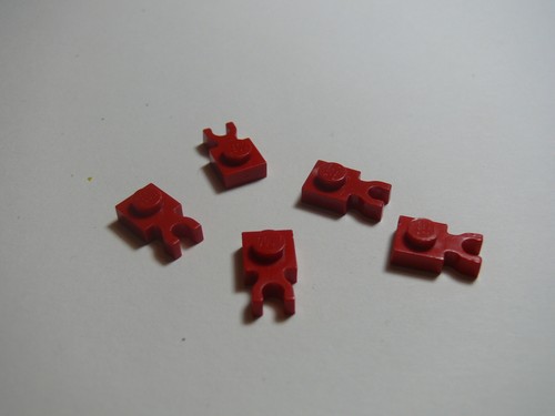 Lego red plate modified - lego,