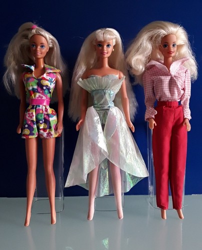 Mattel lotto 3 barbie - "mattel",