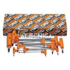 Serie 6 chiavi Torx Beta 97TTX/6 97 manico a T maschio piegate cromate