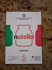 Trittico Monete 5 euro argento  Nutella  2021 collezione numismatica 