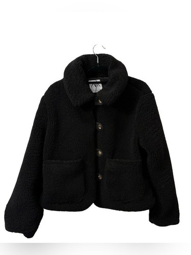 Zara giacca teddy cropped pile