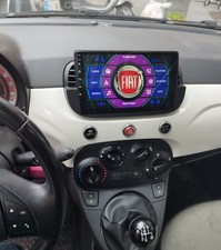 Fiat 500 Abarth 595 500c Navigatore Android 14 Wi-Fi 5G QLED CarPlay RDS DSP GPS