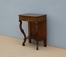 Console mobile d'appoggio Carlo X in noce con cassetto, '800 - L 68,5 cm!