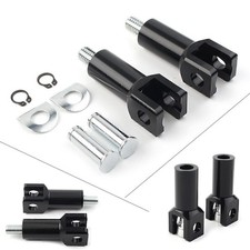 Supporto picchetti poggiapiedi posteriori neri per Harley 2000-2018 in lega