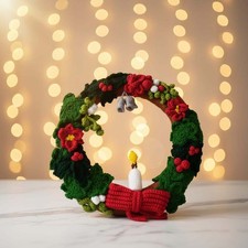 Ghirlanda natalizia fatta a