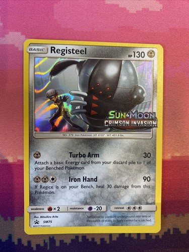 Pokemon card registeel - card, sm75