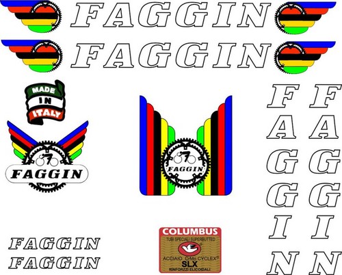 Adesivi telaio faggin - faggin, vintage