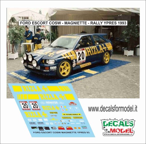 Decals ford escort cosw - decals,