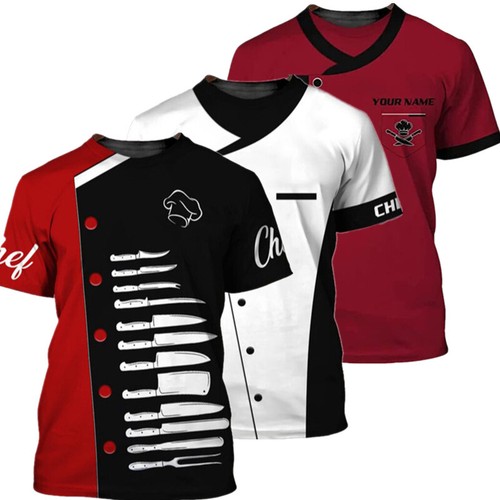 Shirt chef uomo stampa - chef,