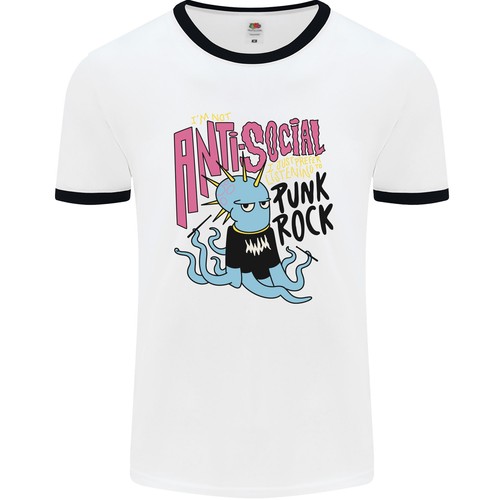 Shirt ringer antisocial punk - ringer,