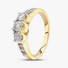 Anello a spalla in oro giallo