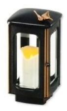 Lampada tombale in bronzo nero