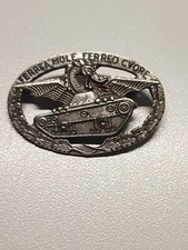 Spilla FERREA MOLE FERREO CUORE VINTAGE Carristi Mezzi Carrozzati Esercito ITA
