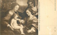 CP TABLEAU MARIAGE MYSTIQUE DE STE-CATHERINE D'ALEXANDRIE - LOUVRE