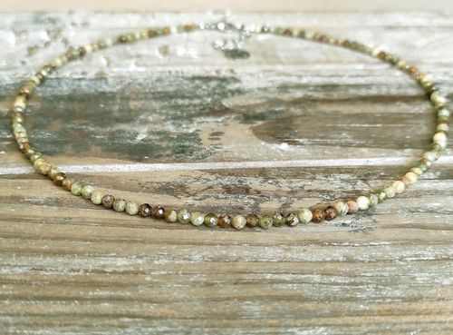 Collana fine pietra - , granato