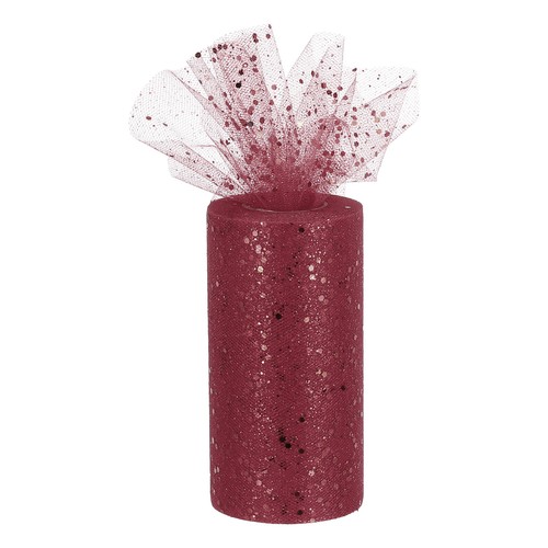 Nastro tulle con paillettes - 6",