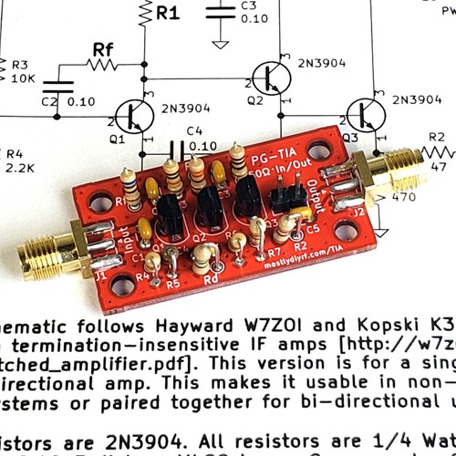 Amplificatore tia - pg-tia, if