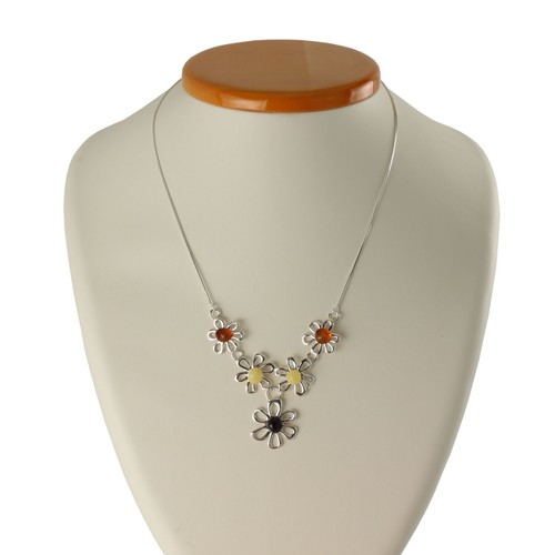 Collana fiori argento sterling - argento,