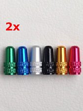 2x Tappi Valvola Presta Bici Ciclo MTB Corsa Parapolvere Alta Pressione