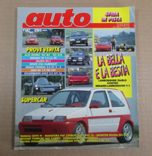 Rivista AUTO luglio 1992 Alfa Romeo Renault 19 Mazda Volkswagen Golf supercar