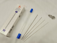 4 AGO AGHI DA PER CHIACCHIERINO art.88201PONY punta tonda cm.12,5 misur. 3-5-7-8