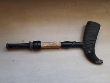 Pipa antica con piccolo corno - con,