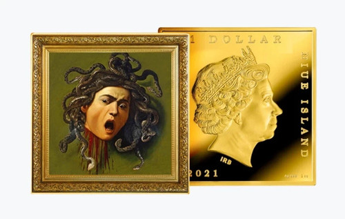 2021 niue medusa caravaggio - 2021,
