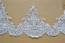 Sposa Abito Velo Pizzo Bordo