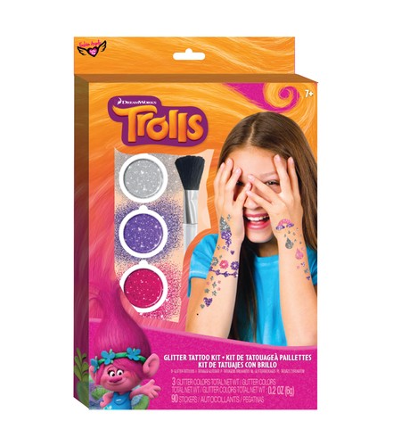 Dreamworks trolls kit tatuaggi - dreamworks,