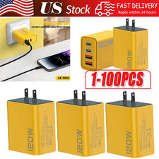 120W 4-Port USB C Fast Wall