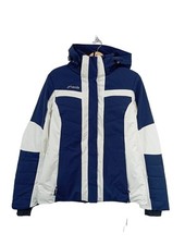 PHENIX Giacca invernale Donna Giacca Taglia IT 46 blu-bianco stile casual