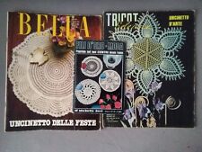 13 riviste uncinetto '70/80  bella -  burda - tricot - fili d'oro