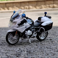 Modellino moto polizia 1:18