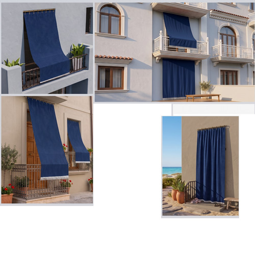 Tenda sole con anelli - sole,