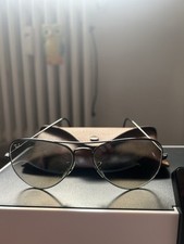 Ray-Ban Outdoorsman Occhiali da Sole Uomo - 58mm, Nero/Verde (RB3030 L9500...