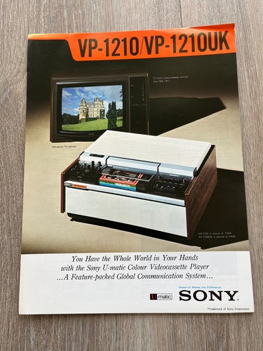 Brochure vintage sony color - brochure,
