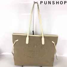 Borsa tote PRADA tela pelle
