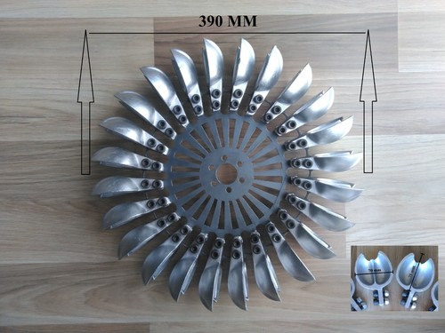 Ruota turbina pelton 390mm - ruota,