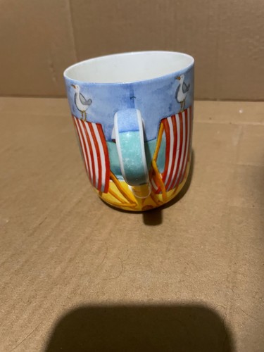 Tazza sdraio spiaggia vintage