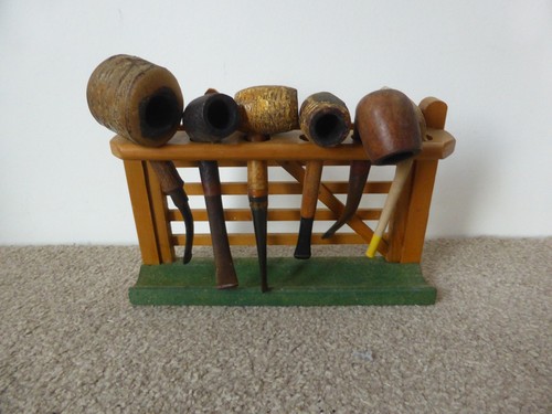 Wooden pipe rack - pipe, bar