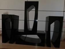 cubotti nero allestimento vetrine o negozio