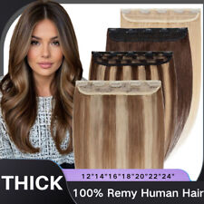 CLEARANCE One Piece Clip in 100% Remy Extension Capelli Umani Remy Evidenziatore 24"