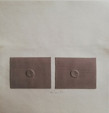 TURI SIMETI - Spazialismo - Opera Unica su carta,  Anno 1970,  Archiviata 