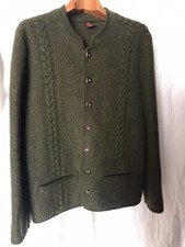 Nuova giacca uomo Giesswein costume tradizionale taglia 54 AzA 56 verde 100% lana vergine Austria